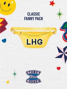 NWT Stoney Clover Lane classic fanny pack in lemon plush prep rally collection